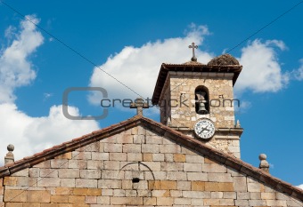Medieval church pediment