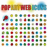 Pop art web icons
