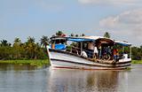 Short distance boat ferry Kerala India