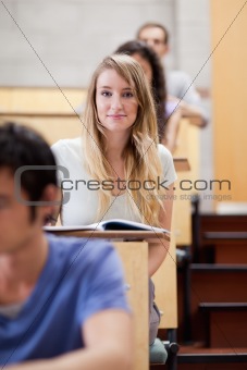 Portrait of students during examination