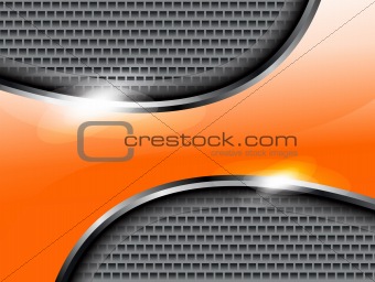 abstract orange steal background 