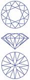 diamond vector graphic scheme