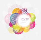 Abstract colorful circle background. 10 eps