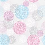 Abstract cute seamless polka dot circle background pattern.