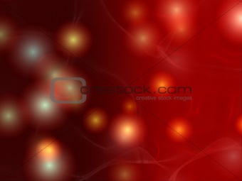 christmas lights in red