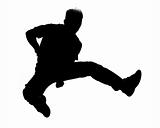Jumping Boy Silhouette