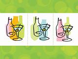 Cocktail Abstract Icons