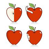 Heart-shaped Apple Icons