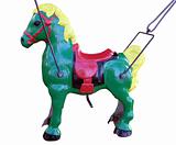 Green Merry-go-Round Horse