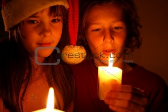 Christmassy candlelight 