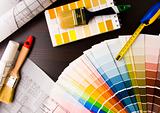 Color samples & Architecture plan
