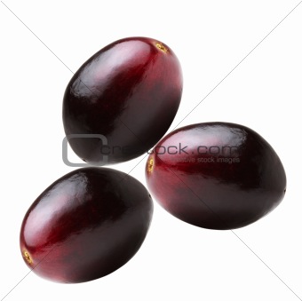 three red grapes