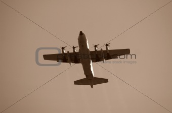 Military transport airplane