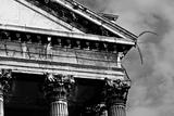 Proud classical architecture: Detail of an old neoclassical buil