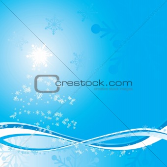 Grunge christmas tree background, vector