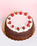 Cake with Raspberries