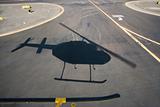 Helicopter shadow.