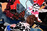 Pile of women's clothes.