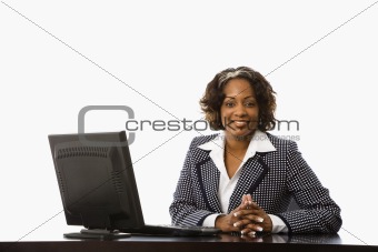 Businesswoman in office.