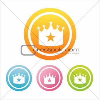 colorful crown signs