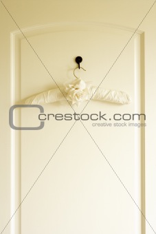 Coat Hanger On Back Of Door