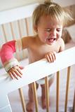 Crying Toddler With Arm In Cast