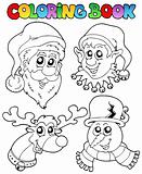 Coloring book Christmas topic 1
