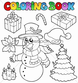 Coloring book Christmas topic 2