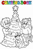 Coloring book Christmas topic 3