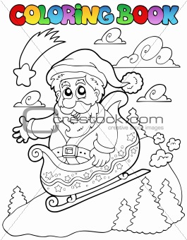 Coloring book Christmas topic 6
