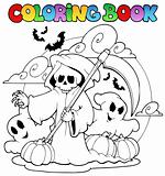 Coloring book Halloween character 3