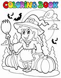 Coloring book Halloween character 4