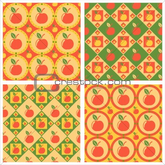 cute apples patterns