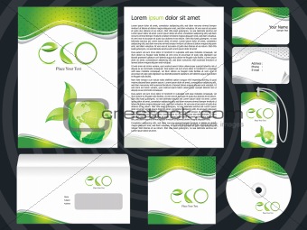 abstract eco based corporate design template