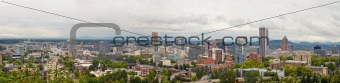 Portland Oregon Downtown View Panorama