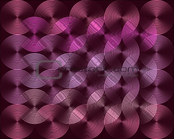 Metallic shimmering background picture out of many colored circle lines