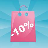 colorful shopping bag background