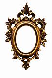 Very old retro oval  golden old frame  (No#12)