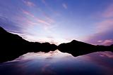 Lake silhouette