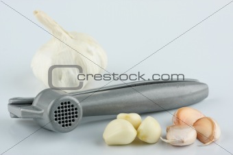 Fresh garlic and steel press 