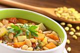Vegetarian Canary Bean Soup