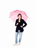 Young woman with umbrella