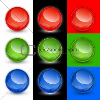 Vector button balls, samples