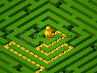 green maze success