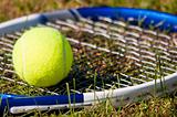 Tennis Ball and Racquet