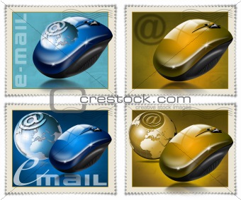 Mouse stamps e-mail