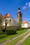 St. John's Church and town tower, Pribyslav, Czech Republic