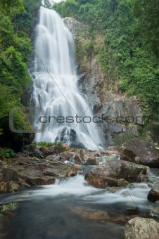 Waterfall in south of Thailand 