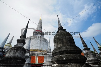 Pagoda at wat MahaThat Temple