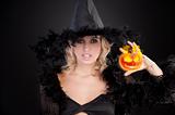 the dark halloween witch